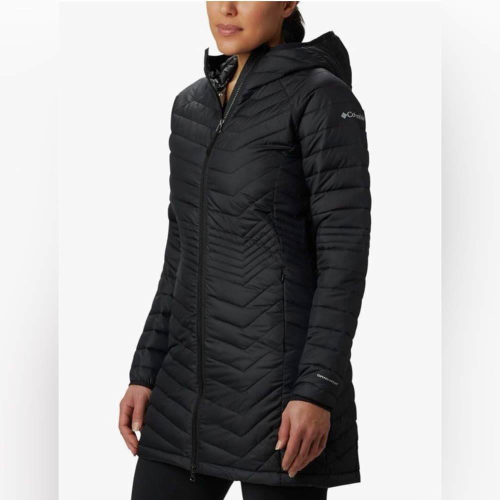 Black Quilted Hooded Jacket